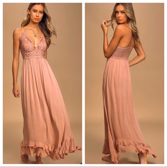 SALE NWT $128 Free People Adella Maxi Slip Dress - Picture 4 of 7